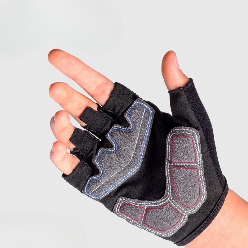 Outdoor Cycling Short Finger Gloves Sports and Fitness Mountaineering Breathable and Anti Slip Half Finger Bicycle Gloves for Men and Women