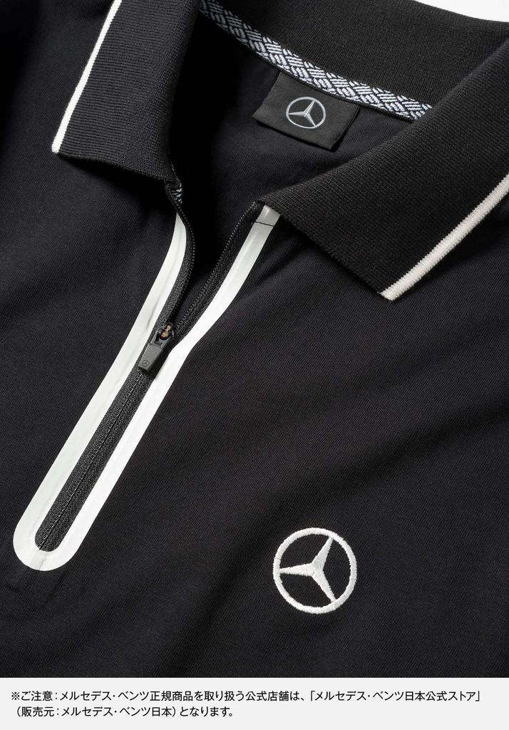 Genuine Polo Size L [Mercedes-Benz Collection] Men's Shirt, Black,
