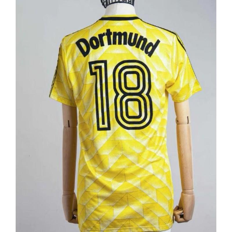 Retro Fußballtrikot Herren Damen Erwachsene Fußballhemd Vintage Dortmund BVB Klassische Trikots Riedle Muller Sammer Haaland