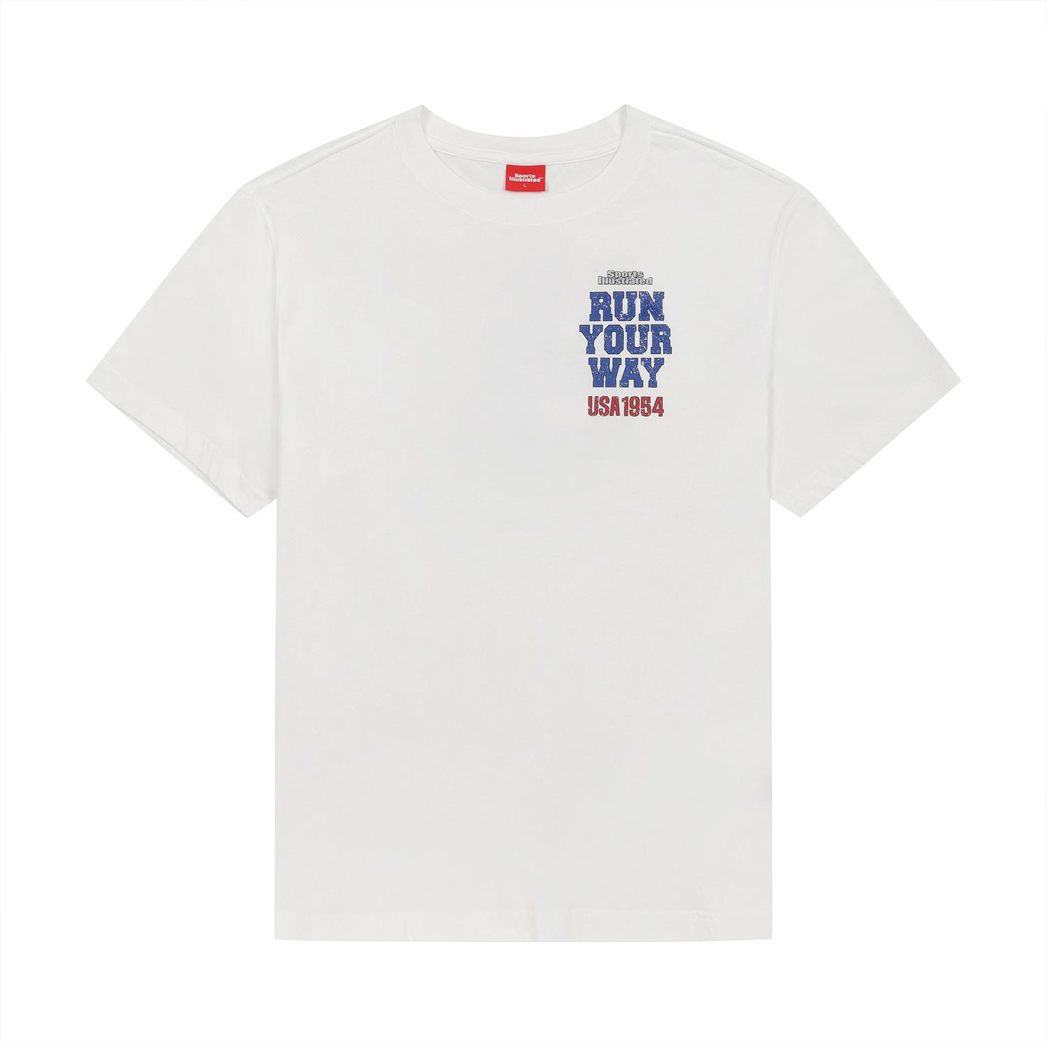 Sports Illustrated Multi-Sports Graphic Round T-Shirt (White) S