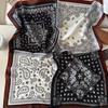 Women S Fashionable Small Square Scarf Cashew Pattern Versatile Neck Scarf For Spring Autumn