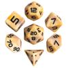 Cusdie Camo DND Dice 7-Piece RPG Polyhedral Dice Set Resin D20 D12 D10 D8 D6 D4 D% for D&D Pathfinder Cthulhu Tabletop Games
