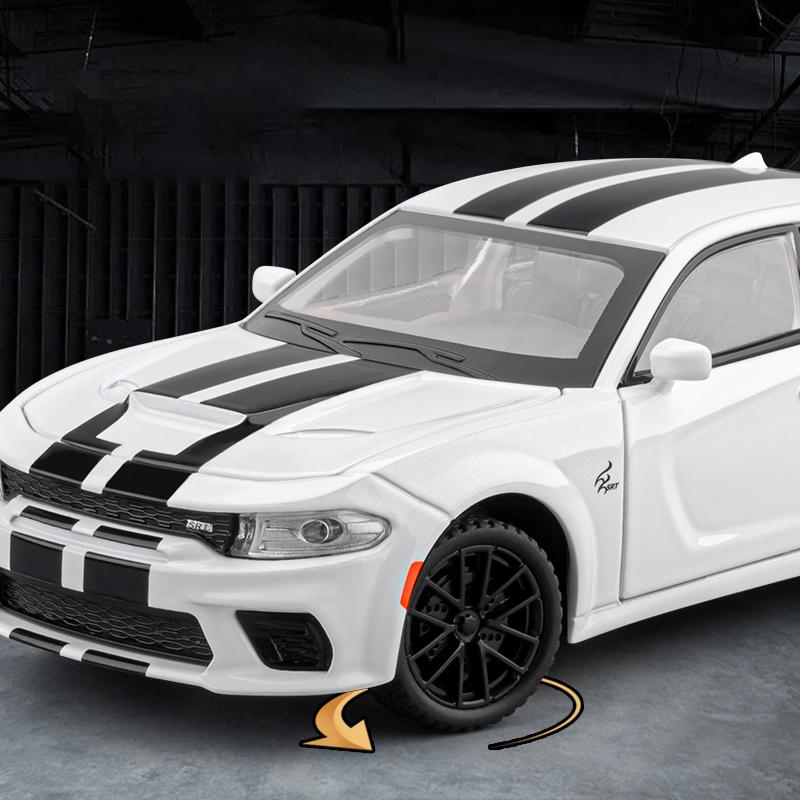1/32 Dodge Charger SRT Super Sports Car Alloy Diecast Model Car Home Simulation Desktop Display Aldult Valentine's Day Gift Boys