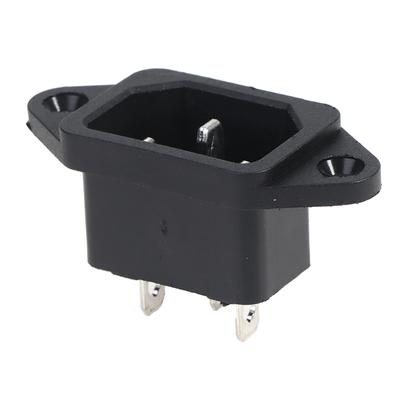 Ac-04-Buchse 250 V 10 A 3-polig mit Ohren für Elektroauto-Computer-Steckdose