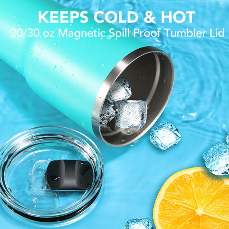 Durable Lid Cup Replacement Part Mug Replacement Lid Leakproof Cup Cover Plastic Material Suitable for 20OZ/30OZ Cups