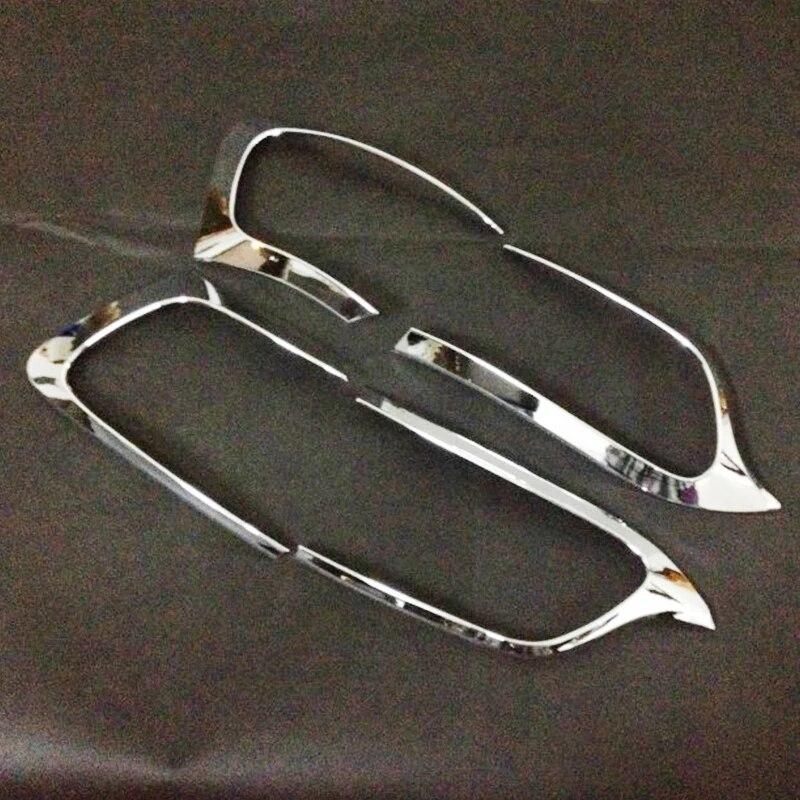 2014 2015 2016 2017 2018 For Jeep Cherokee KL Car ABS Chrome Tail Rear Lamp Light Frame Cover Trim Stickers Accessories 4 Pieces