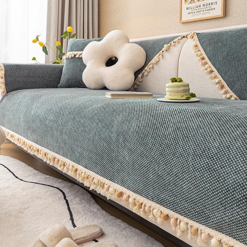 Anti Cat Scratch Sofa Mat All-season Universal Ins Style Backrest Cover Anti Slip Sofa Cover