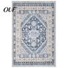 Vintage Ethnic Pattern Floor Decor Area Rug, 6 x 4Ft Living Room Soft Washable Low Pile Non Slip Mats for Persian Style Indoor Carpet with Backing