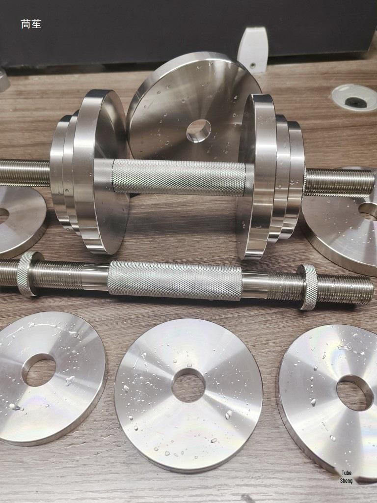 Adjustable 304 Stainless Steel Dumbbell Barbell Set for Home Fitness - Ships in 5 Days