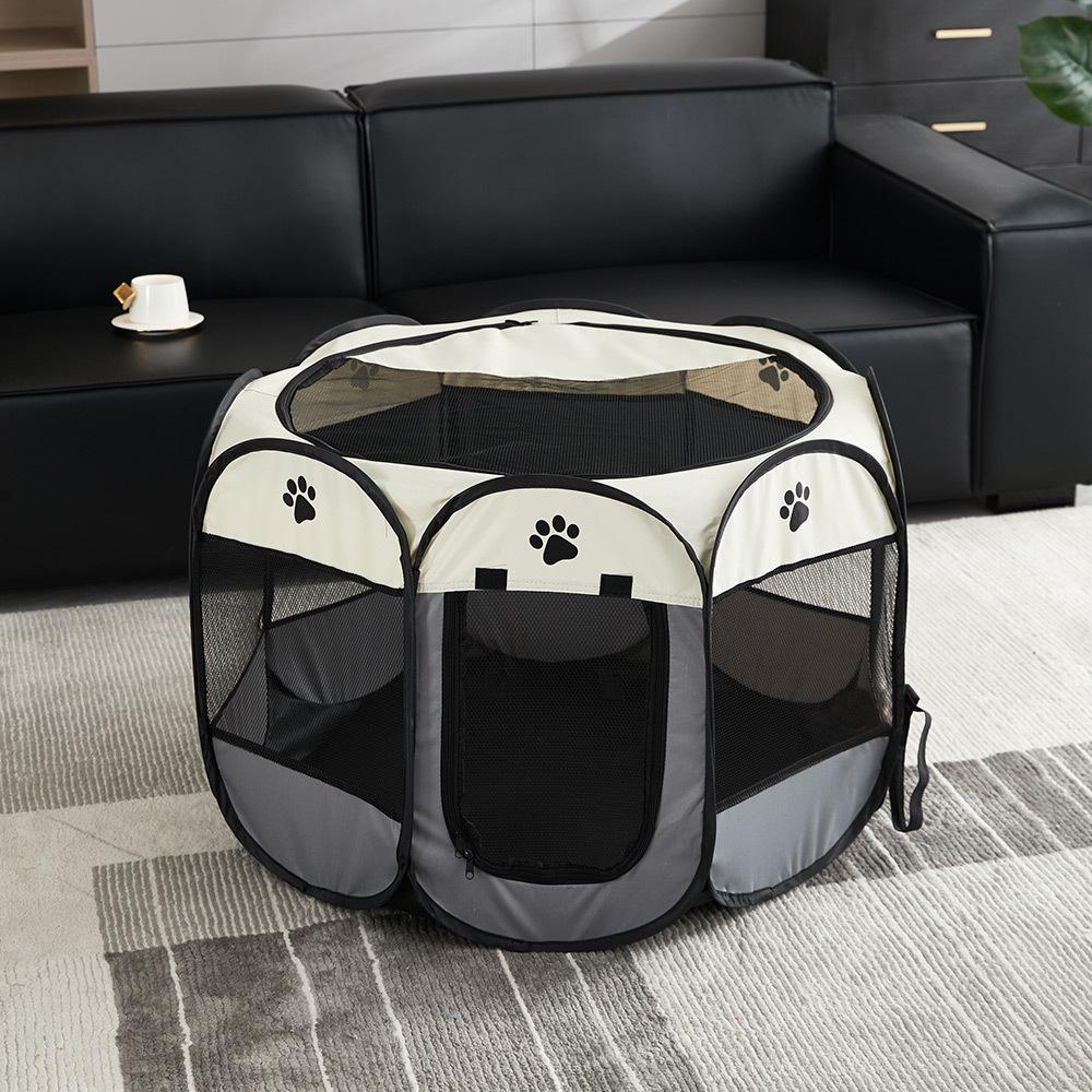 Portable Foldable Pet Tent Kennel Octagonal Fence Puppy Shelter Easy Easy Operation Large Dog Cages Cat Fences Dog Kennel