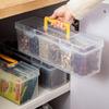 Plastic Spice Storage Box - Kitchen Cabinet Organizer with Sealed Lid, Food Grade Quality
