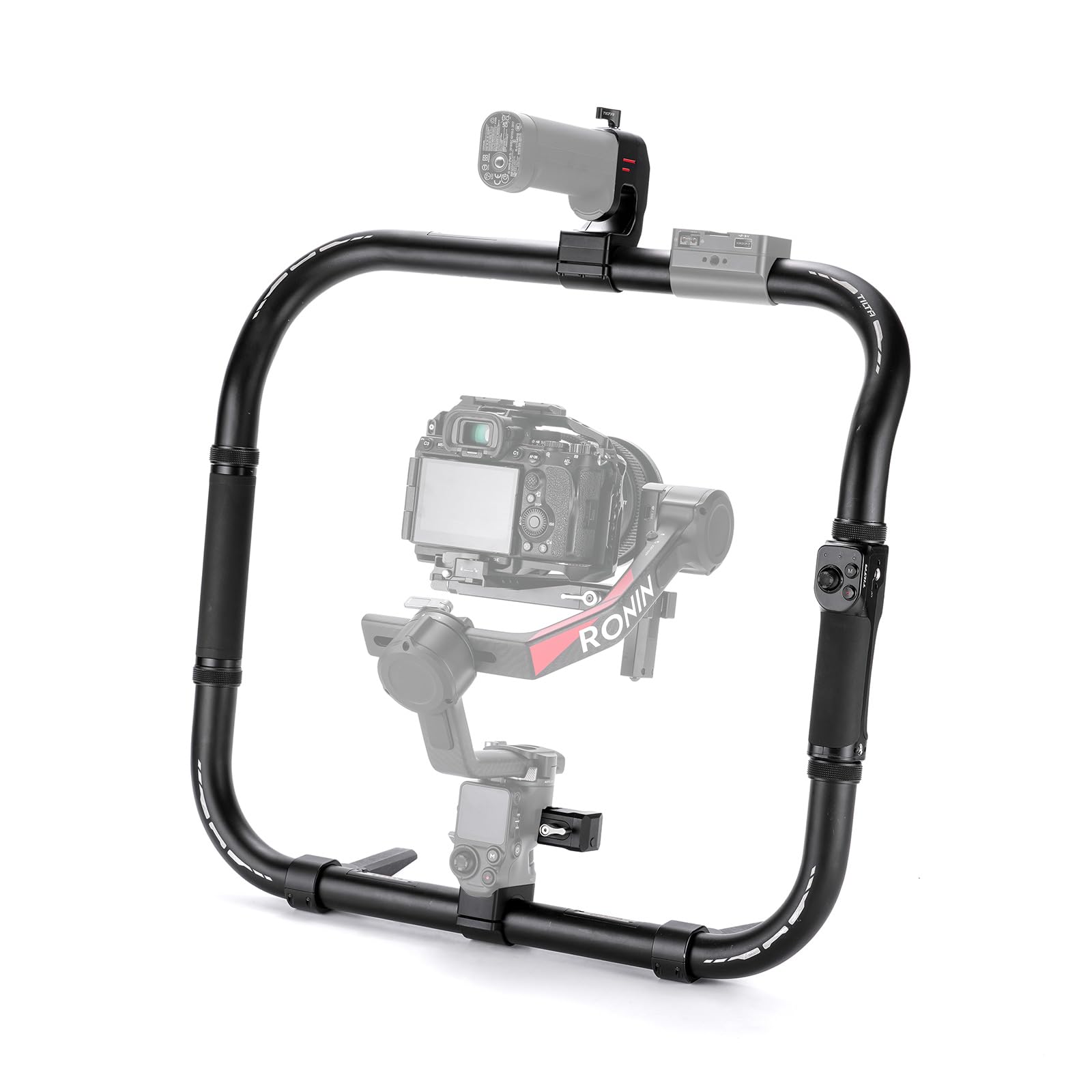 

TILTA Basic Ring Grip Plus for DJI RS4 and RS3 Pro Stabilizer Handheld Remote Control and Wireless Control Receiver Module RS4, Pro, RS2, Gimbals, чорний