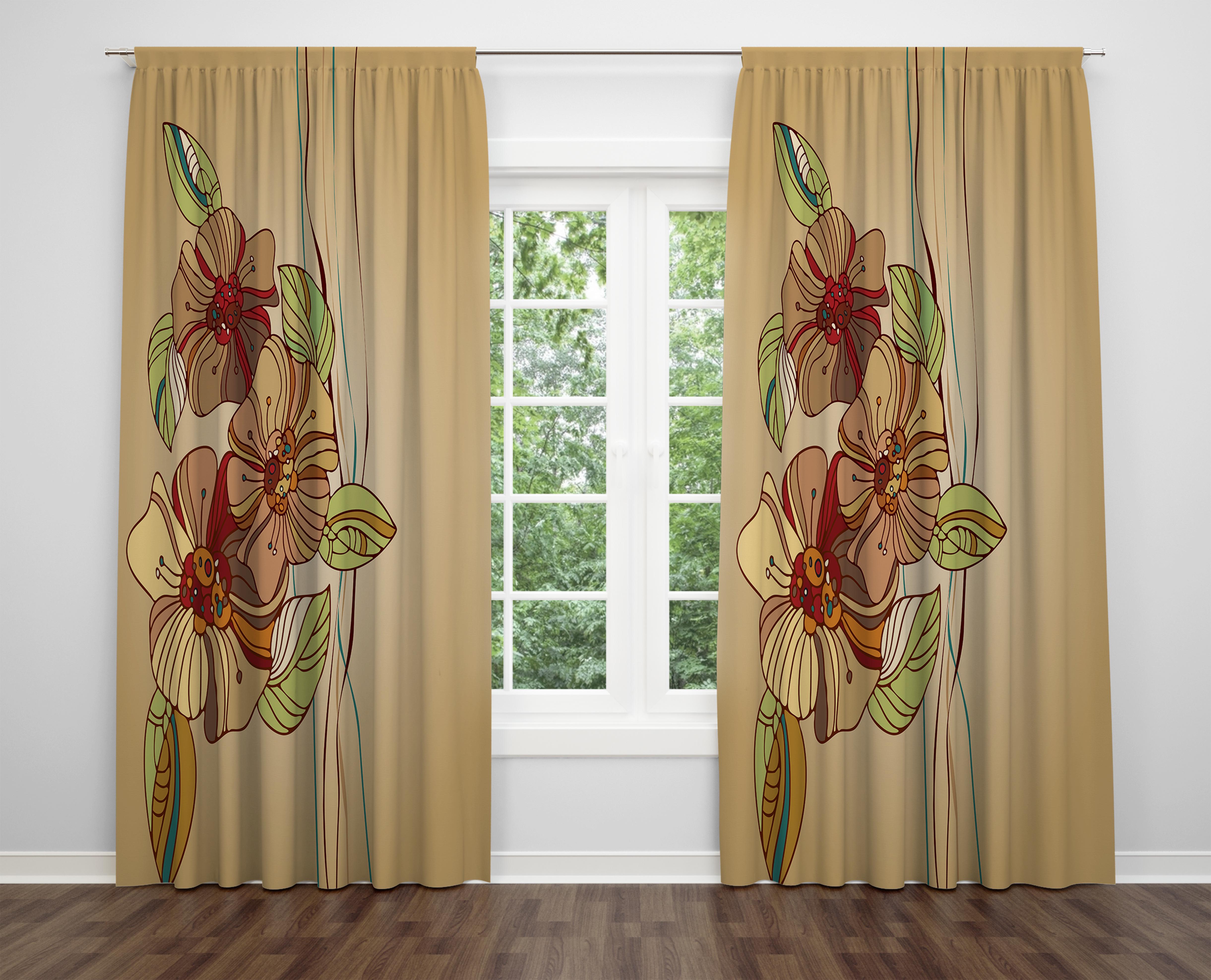 

Декоративний дизайн, високоякісна бавовняна тканина, ви можете вибрати одну або подвійну фіранку з крила 1 piece різнокольоровий