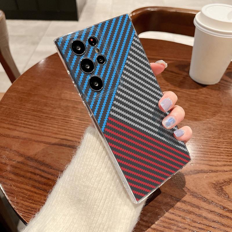 Stripe Pattern Case For Samsung Galaxy S26 S25 S24 Ultra S23 S25 FE A57 A17 A37 A16 A56 A55 A15 A35 A36 5G Soft TPU Phone Cover