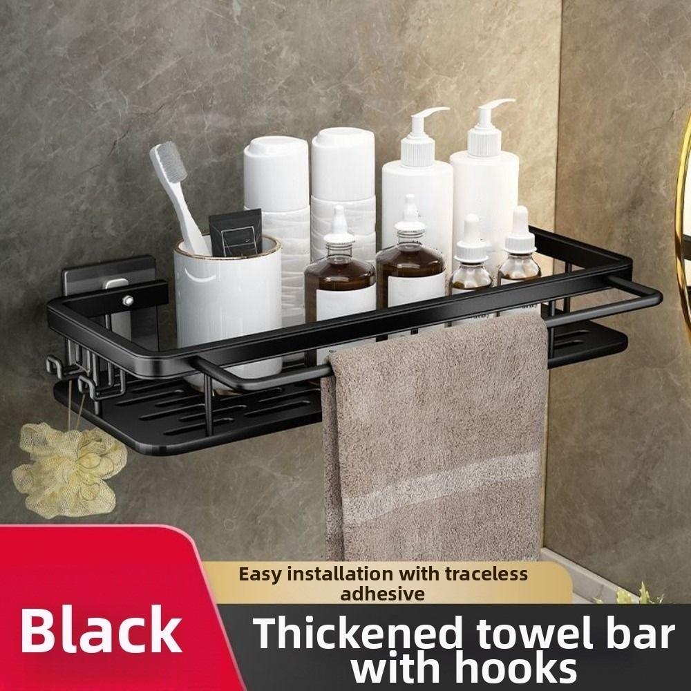 Waterproof Wall-Mounted Shelf Rack Thicken Cosmetic Storage Box Durable Toilet Shelf  Home