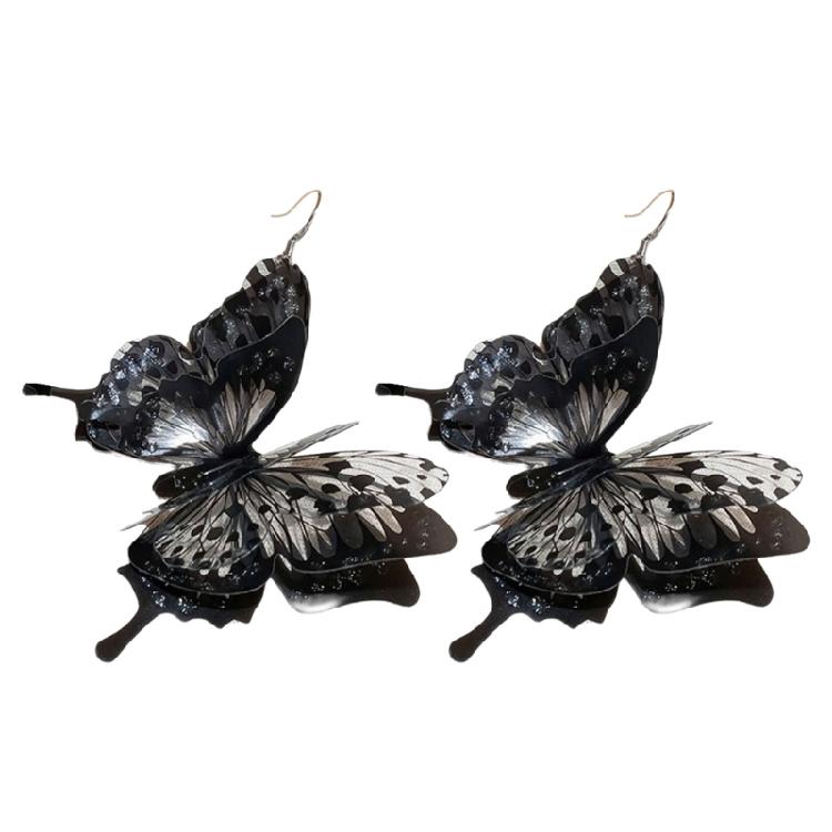 

Sophisticated Fritillary Tassels/Lutes/Black Butterfly Dangle Earrings Ear Rings Stylish Female Accessories for Weddings
