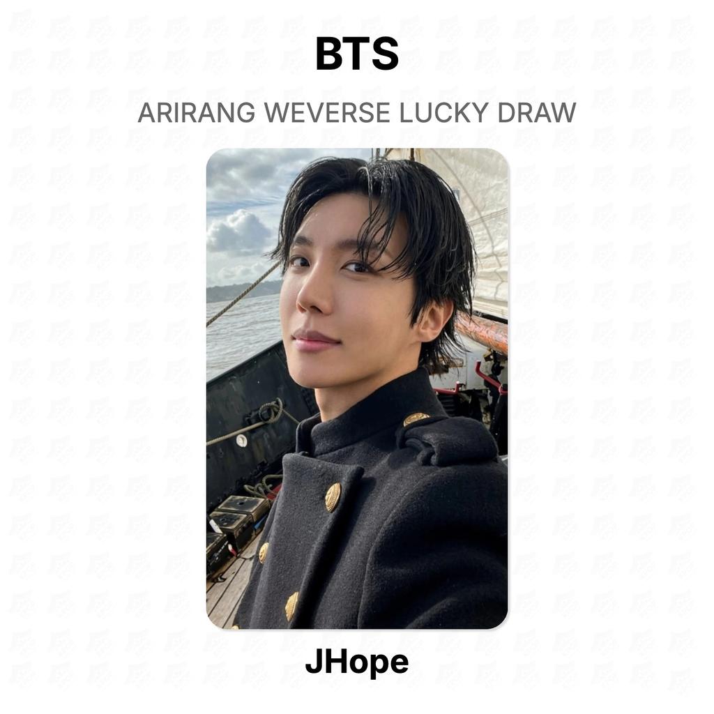 BTS ARIRANG WEVERSE Glücksziehung Offizielle Fotokarte