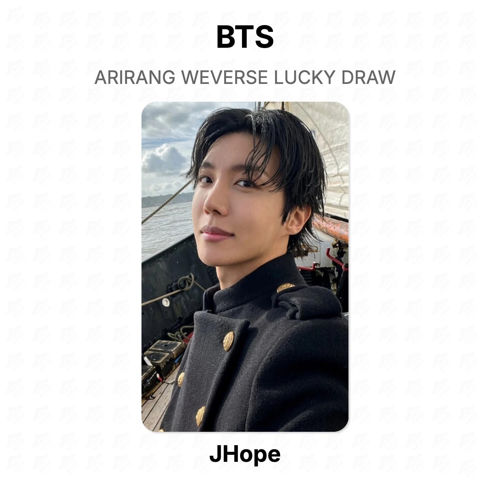 BTS ARIRANG WEVERSE LUCKY DRAW Official Photocard J-Hope