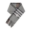 RECLOW RECLOW LAND 100% Cashmere Line Check Muffler Gray