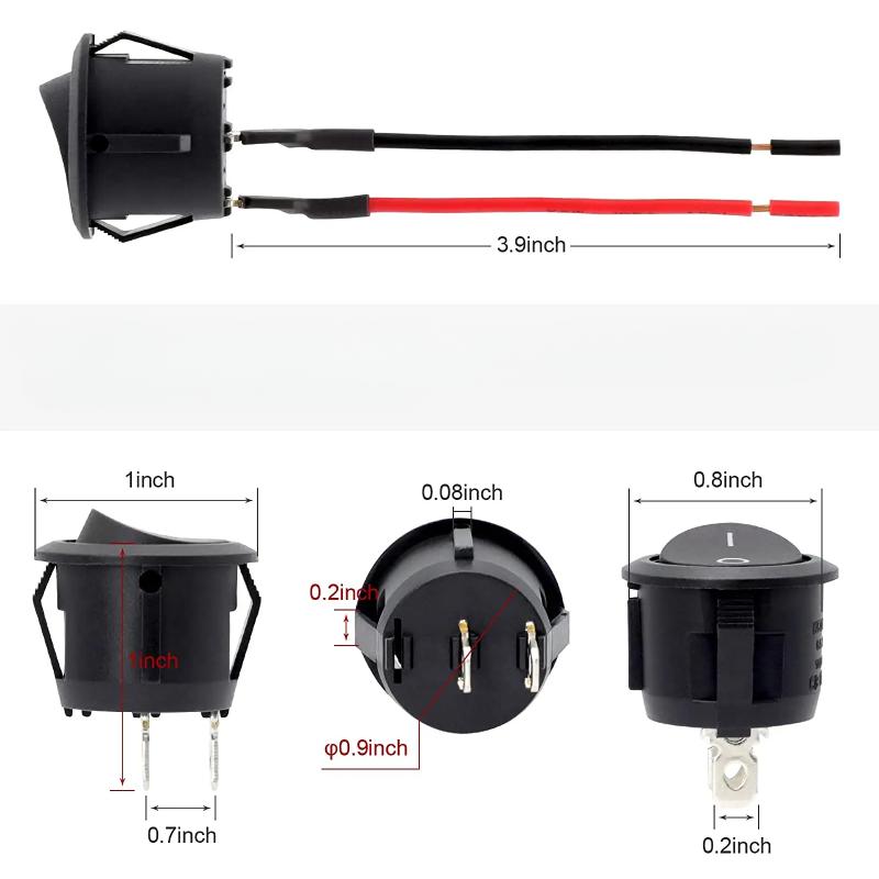 Mini Electrical Switch for DIY Projects and Pre-wiring - Convenient and Compact