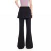unifree 2026 Spring Sweet & Edgy Faux Two-Piece Patchwork Micro-Flare Casual Pants