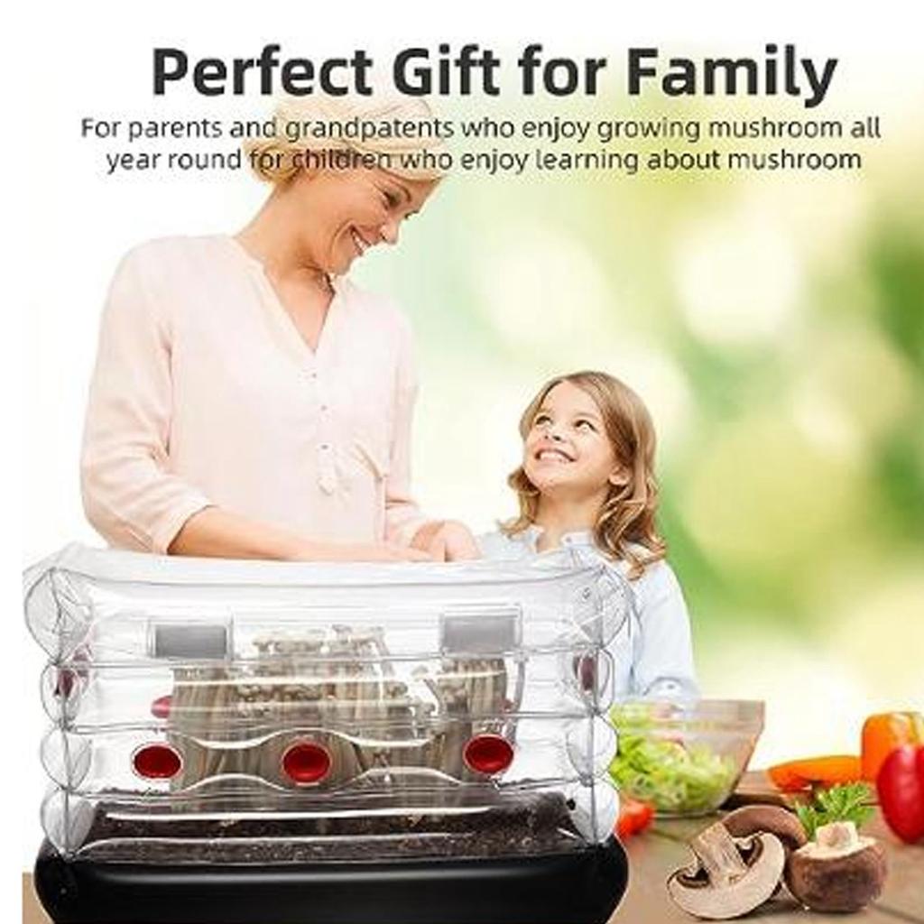 Sada pro pěstování hub, sada pro pěstování hub, sada pro domácí nafukovací pěstování hub, přenosný nafukovací ventilátor pro houby