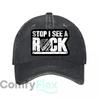 Stop I See A Rock Vintage Baseball Cap New Vintage Washed Cotton Baseball Cap Parent Kids Sun Hats