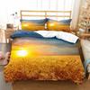 Japanese Duvet Cover Branch of A Flourishing Sakura Tree Flowers Cherry Blossoms Spring Art Polyester Bedding Set Full/King Size