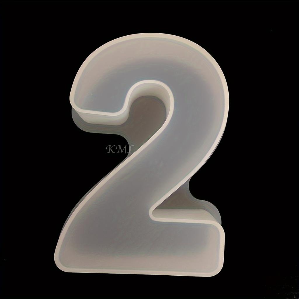 26 Stück Silikonform für englische Buchstaben, 10 Silikonformen für Ziffern, 26 Buchstaben- und Zahlenformen Handgefertigter Buchstaben-Harzguss