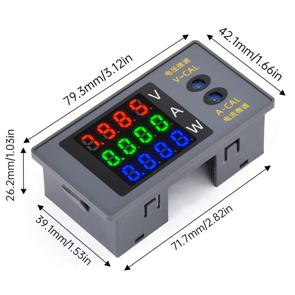 DC730 4-Digit Digital Voltage and Current Power Meter Adjustable Voltage Current DC 0~100V 10A 1000W