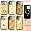 Gelbes Brot Handyhülle Für iPhone17,16,15,14,13,12,11 Plus,Pro Magnetisch Für Magsafe Kabelloses Laden