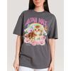 Alpha-Männchen Spaß Niedliche Katze Illustration T-Shirts Herren Damen Sommer Baumwolle Rundhals Kurzarm T-Shirt Streetwear