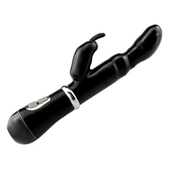 Dual G-Spot Vibrator with Rotating Silicone Massager for Beads Rabbit-Shaped Women Multi-Frequency Vibration Waterproof Quiet Discreet