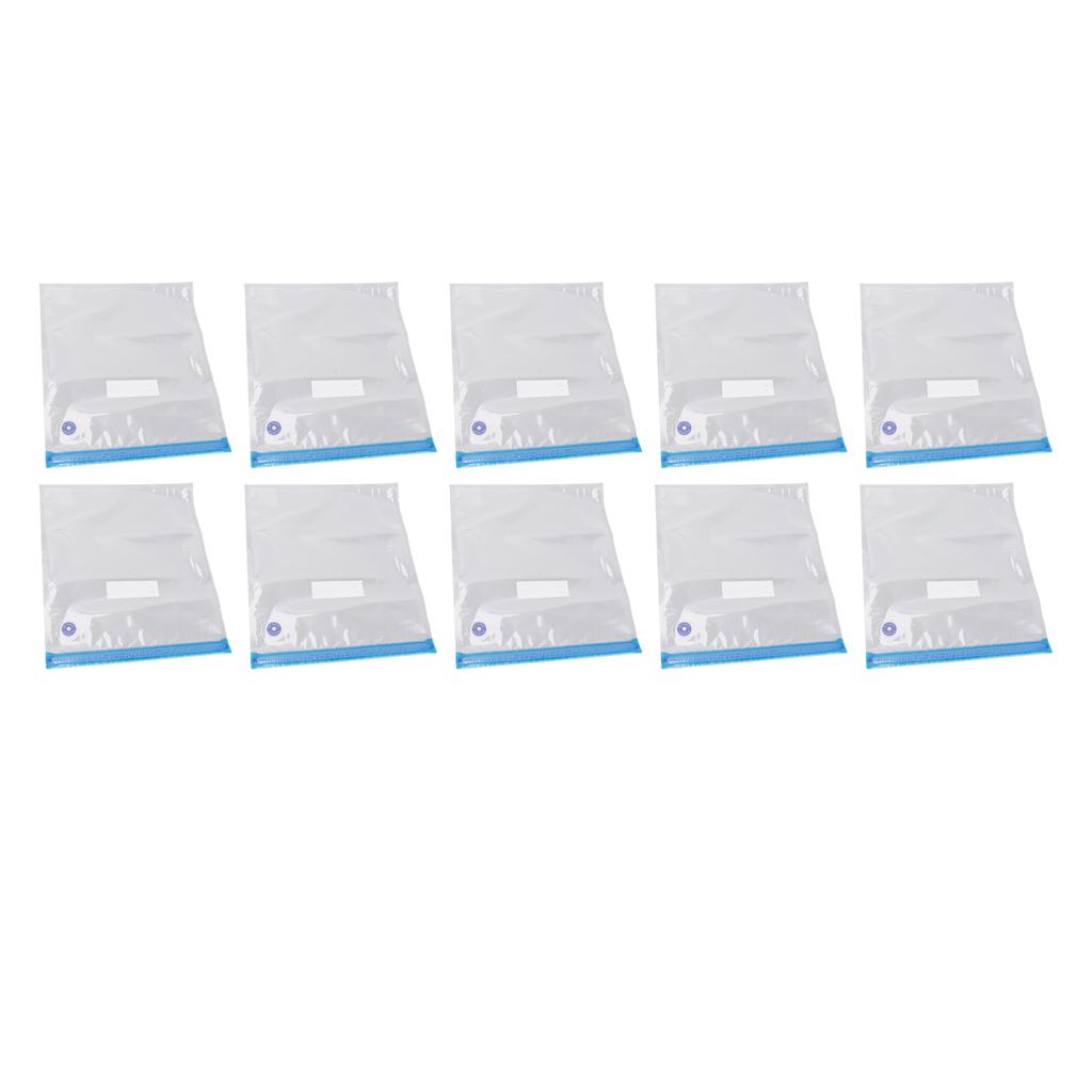 10Pcs Food Vacuum Bag Odorless Space Saving Vacuum Sler Bag with Pump for Home Supermarket