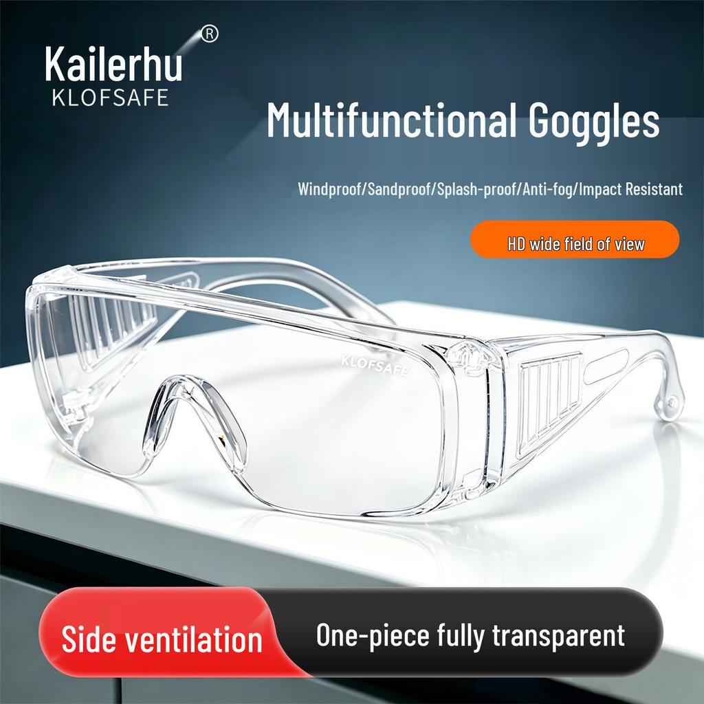Kailer Protective Anti-Impact Goggles: Dustproof, Windproof, Sandproof, Anti-Splash Glasses for Motorcycle Riding & Labor Protection