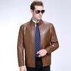 Podzimní a zimní bundy z pravé kůže pro muže, sametové teplé jehněčí bundy pro muže, ležérní kožené bundy pro muže