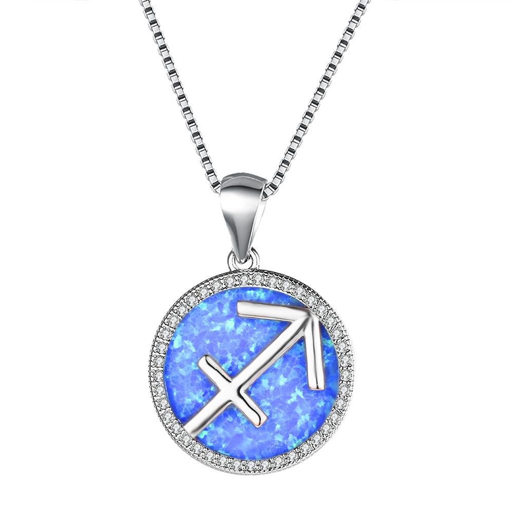 Necklace European and American 12 Constellation Necklace