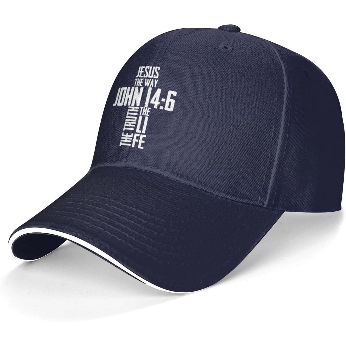 John Jesus The Way Truth And Life Baseball Cap Polyester Casual Adjustable Hat Adjustable