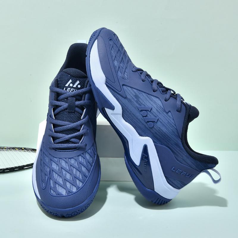 LEFUS Unisex Sneakers Breathable Badminton Shoes Professional Training Shoes Mens Table Tennis Shoes  Sneakers for Women 46 темно-синий