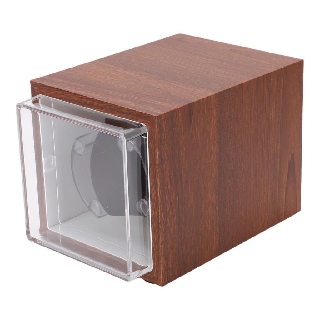 Single Watch Winder Anti Magnetic Automatic Mechanical Watch Winder Storage Box with LED Light for Men Birthday Gift