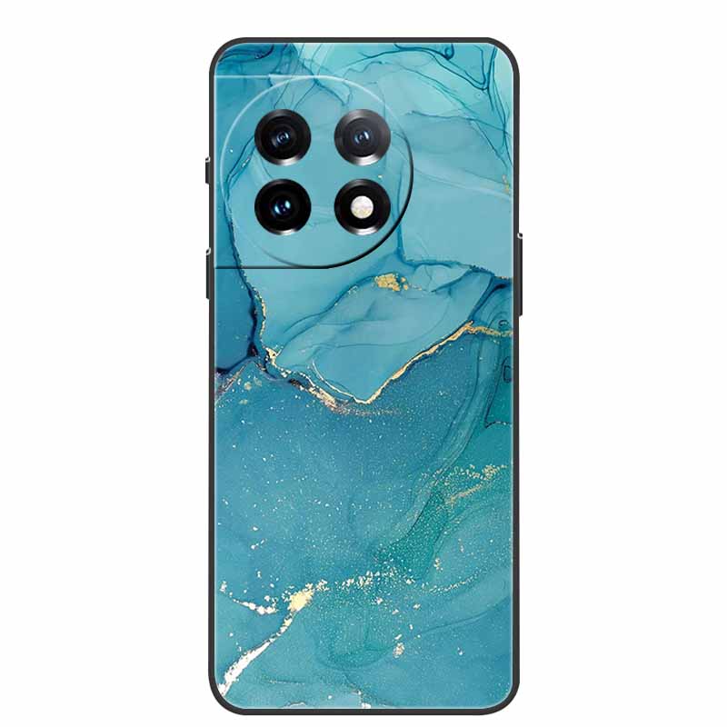 For One Plus 11 Case Marbled Granite Stone Texture Phone Cases for Oneplus 11R Shockproof Soft Cover on for Oneplus11 5G Silicon