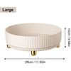 360 Rotating Tray Kitchen Storage Containers for Spice Jar Snack Food Tray Bathroom Storage Box Non Slip Cosmetics Organizer