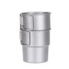 300ml Portable Full Titanium Mark Cup Foldable Handle for Water Coffee Picnic Juice Beer Wine Lighter Camping Out Door
