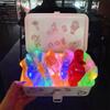 5 ks LED svítící gumička do vlasů Blikající gumičky do vlasů pro dívky a ženy Gumičky do vlasů Svítící ve tmě Fluorescenční Party drobnosti