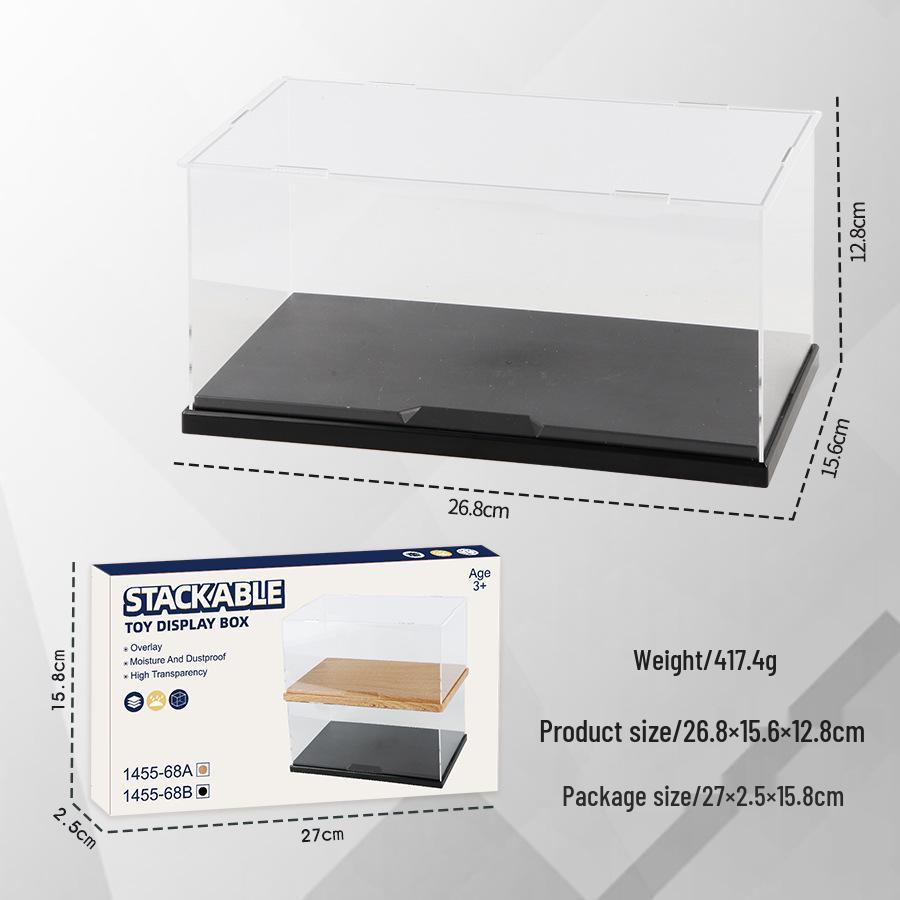 Stackable Minifigure Display Box for Lego - Transparent, Dustproof, Three-Layer Storage, No Assembly Required.