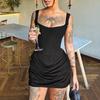 Women's European & American Sexy Fishbone Slim Fit Backless Spaghetti Strap Dress - Hot Girl & Mature Style
