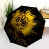 1 Stück Automatischer Faltregenschirm - Borussia Individuelles Namensmuster, Tragbares & Faltbares Design mit 8 Speichen, Weihnachts-Geburtstagsgeschenke