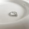 Elegant Adjustable Pearl Ring - Light Luxury Style for Women