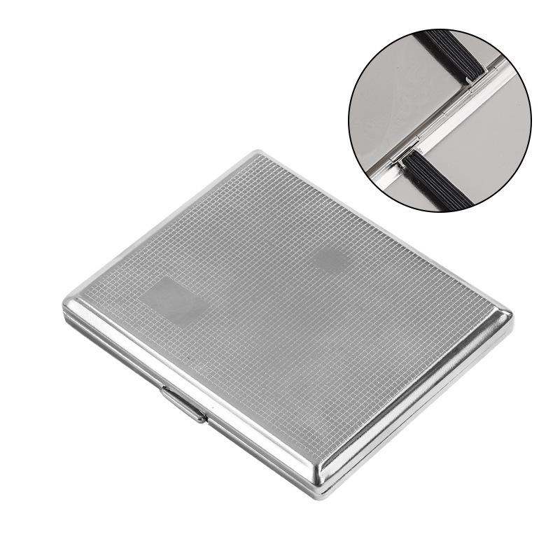 Stylish 18-Capacity Crushproof Metal Cigarette Case for Men