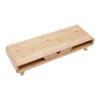 Bamboo Monitor Stand Riser, No Assembly Required Exquisite Monitor Stand with Drawer, Ergonomic Height Wood Monitor Stand